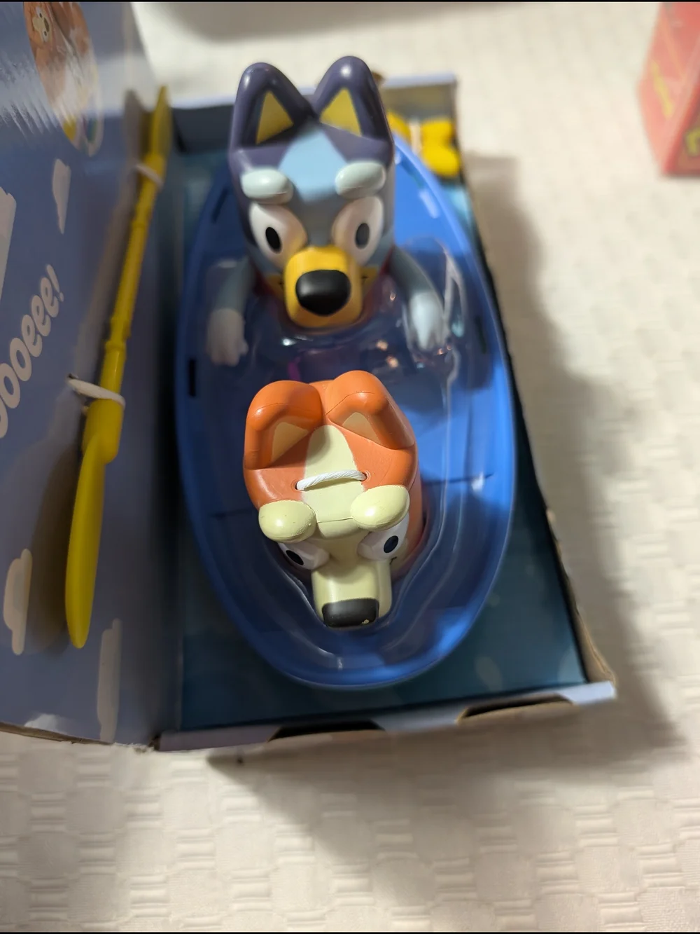 Pull & Go Canoe Toy - Blue and Yellow